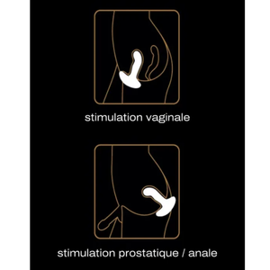 P-Finger ויברטור - פלאג מתכופף עם שלט Dorcel