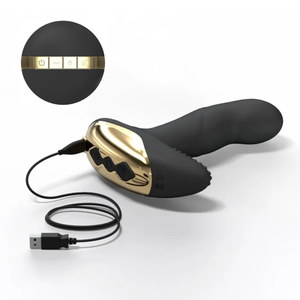 P-Finger ויברטור - פלאג מתכופף עם שלט Dorcel