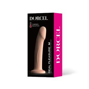 Real Pleasure  - דילדו רגיש לטמפרטורות - 17.5 ס"מ צבע גוף Dorcel​​​