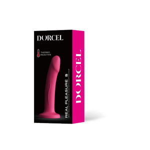Real Pleasure  - דילדו רגיש לטמפרטורות - 16 ס"מ צבע ורוד Dorcel​​
