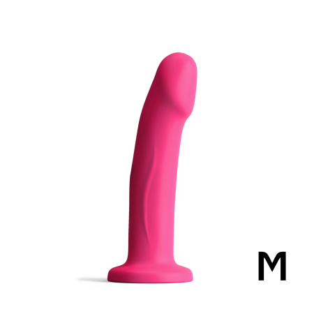 Real Plesure  - Real Plesure M - דילדו גמיש רגיש לטמפרטורות - 17.5 ס"מ צבע ורוד Dorcel​​