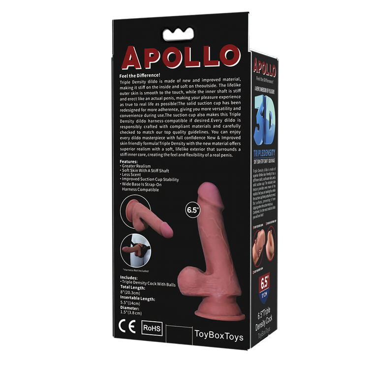 Apollo דילדו TPE אורך 20.3 ס''מ
