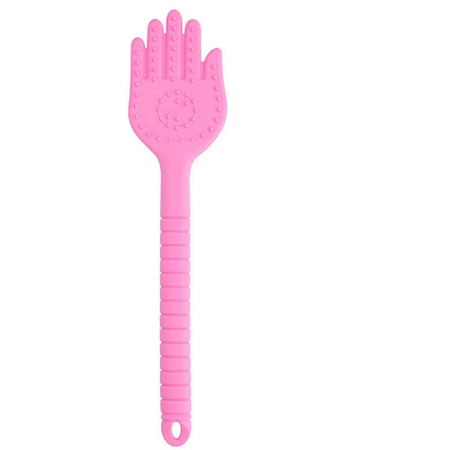 ספנקר בצורת יד ורודה סיליקון קשיח מאוד