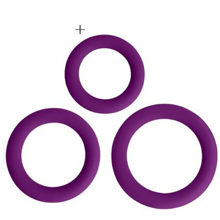 סט קוקרינג סיליקון סגול Gossip Love Ring