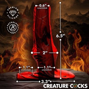 Hell Hound שרוול פין סיליקון זין שטן