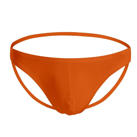 Mclean תחתון כתום לגבר עם ישבן חשוף