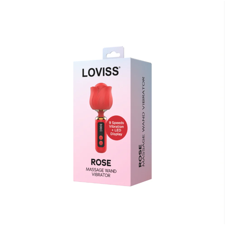 Loviss Rose ויברטור וונד קטן בעיצוב פרח