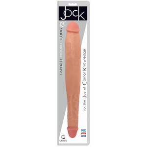 JOCK 13 Flesh דילדו PVC כפול 33 ס"מ בצבע בהיר