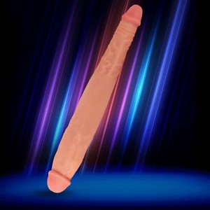 JOCK 13 Flesh דילדו PVC כפול 33 ס"מ בצבע בהיר