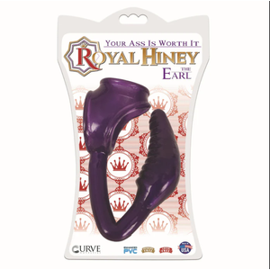 The Earl קוקרינג כפול עם פלאג אנאלי סגול מלכותי Royal Hiney