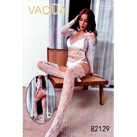 בגד גוף רשת לבן VAQUA 82129