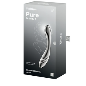 דילדו מתכת דו צדדי Satisfyer Pure Gravity 3