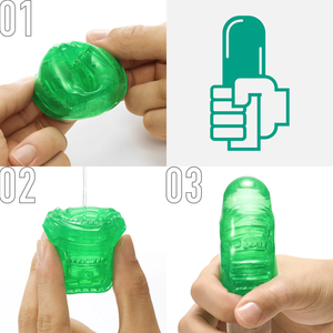 TENGA UNI: עונג דו-צדדי לגבר ולאישה - ירוק