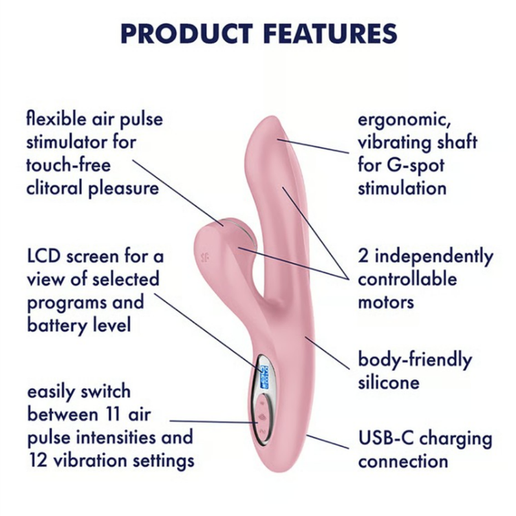 ויברטור משולב יניקה וחדירה Pro+ G-Spot Generation 2 Satisfyer