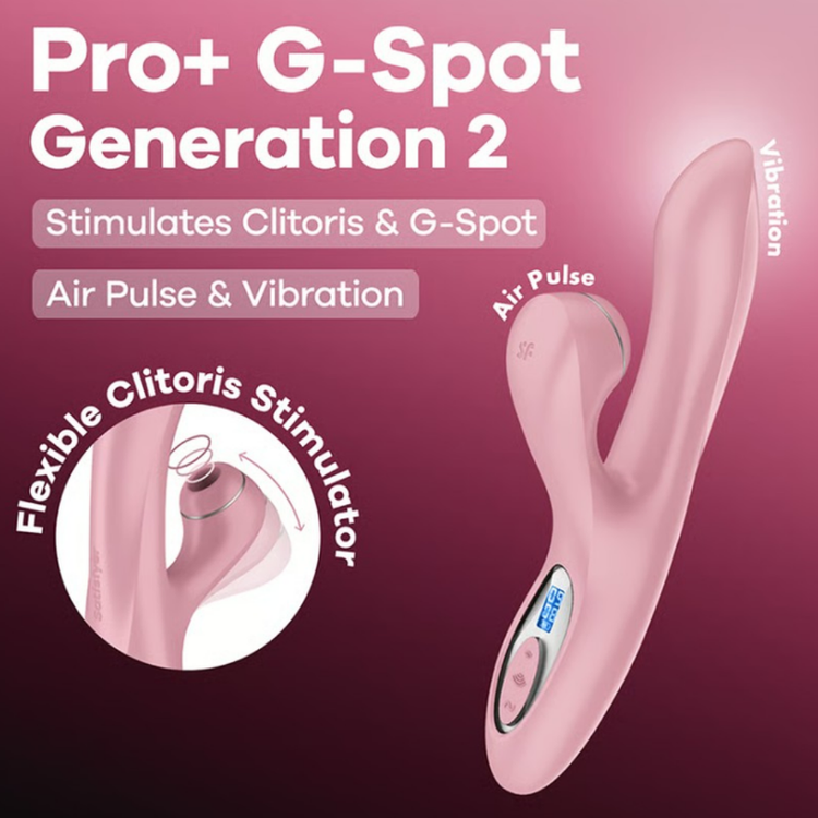 ויברטור משולב יניקה וחדירה Pro+ G-Spot Generation 2 Satisfyer