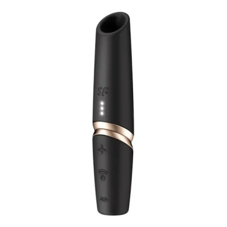 Perfect Kiss ויברטור שואב יונק בצבע שחור Satisfyer
