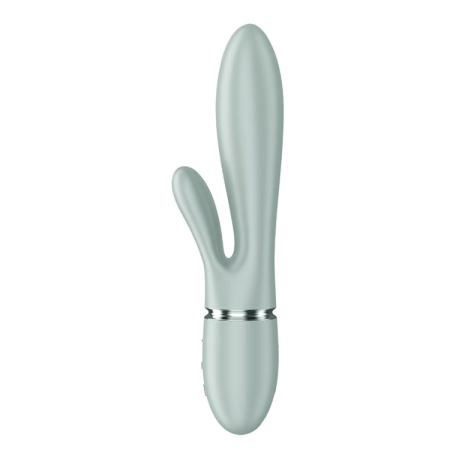 Pearl Bunny 2 ויברטור ארנבון בצבע ירוק עם פנינים מסתובבות Satisfyer