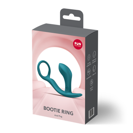 ​Bootie Ring פלאג אנאלי ירוק מסיליקון משולב עם טבעת Fun Factory​