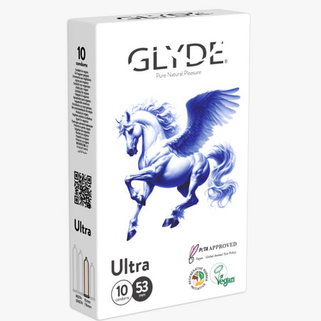 Glyde Ultra 10 Vegan Condoms 53 mm