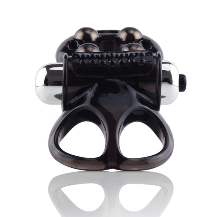 טבעת רוטטת שחורה להעצמת הזיקפה