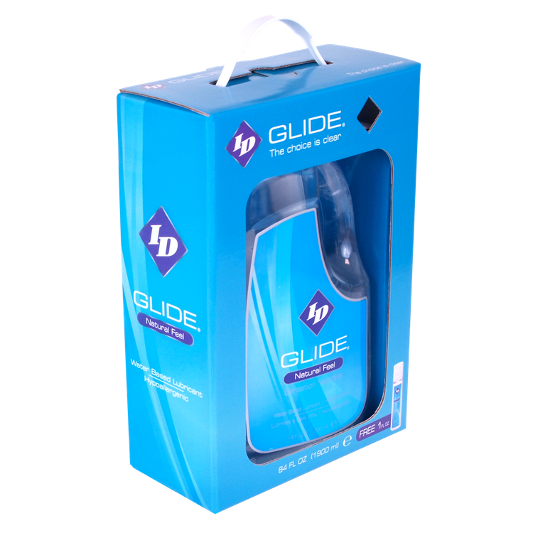 ID Glide נוזל סיכה על בסיס מים במארז ענק ‏1900 מ"ל