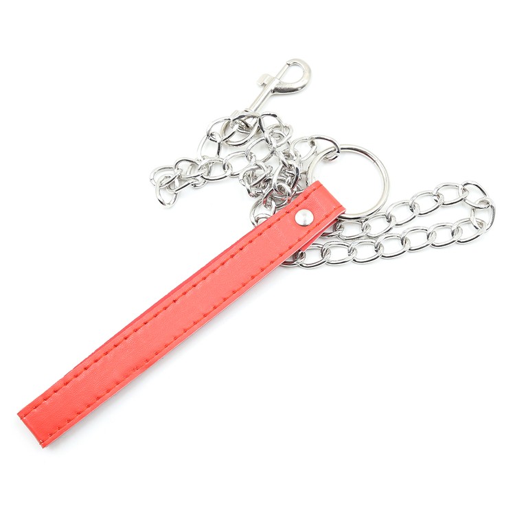 קולר רחב עם רצועה/אדום