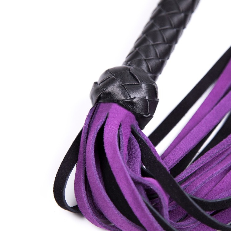 שוט זמש 71 ס"מ סגול/שחור