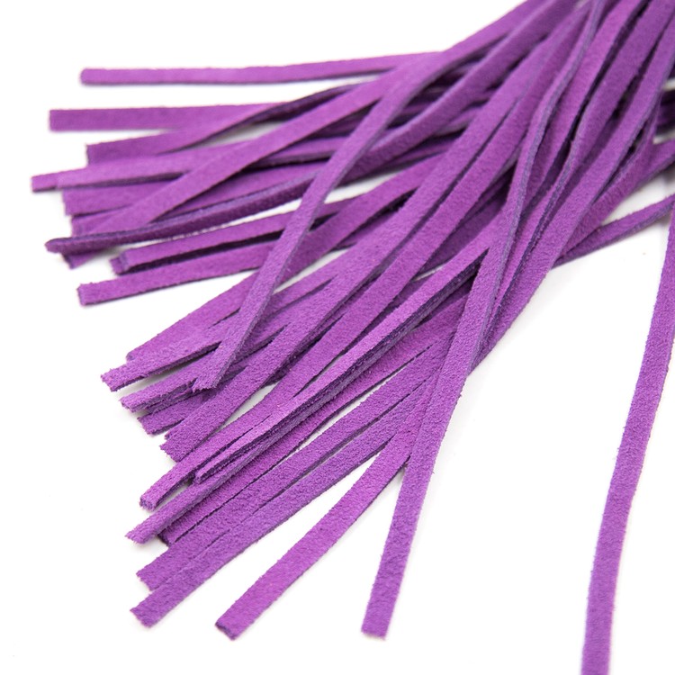 שוט זמש 38 ס"מ  סגול/שחור