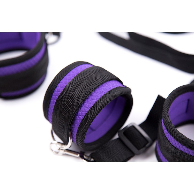 סט קשירה למיטה סגול