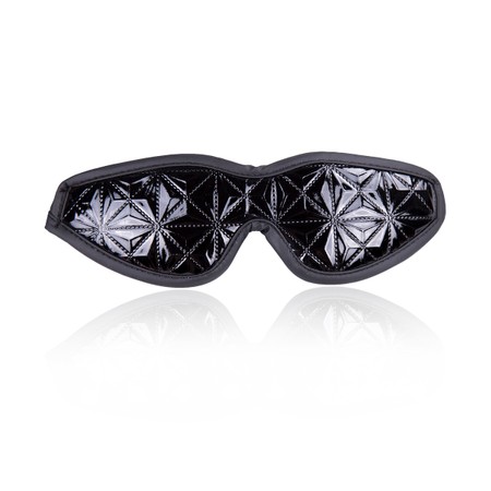 NAUGHTY TOYS - SHINY BLACK BLINDFOLD