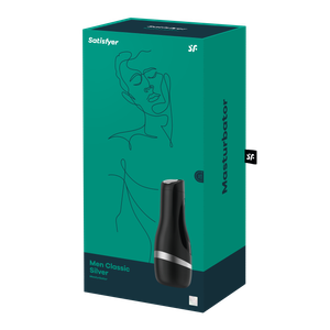 SATISFYER MEN  Men Classic / שחור עם פס כסף