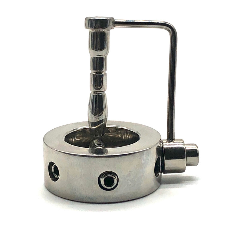 טבעת עינוים עם סאונד וספייקים מתברגים