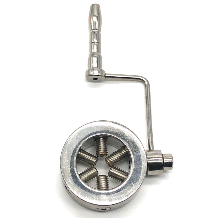 טבעת עינוים עם סאונד וספייקים מתברגים