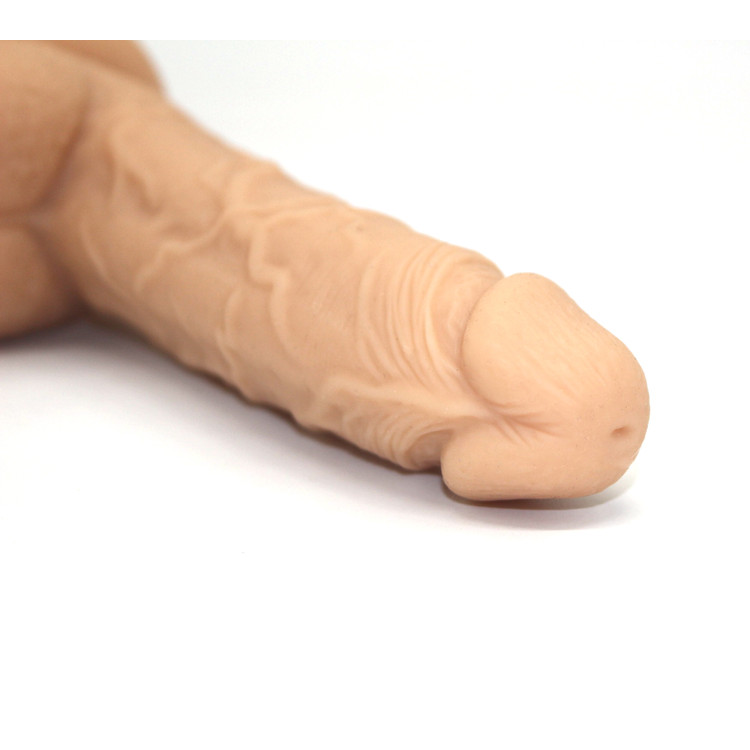 7" DOUBLE LAYER SILICONE DILDO
