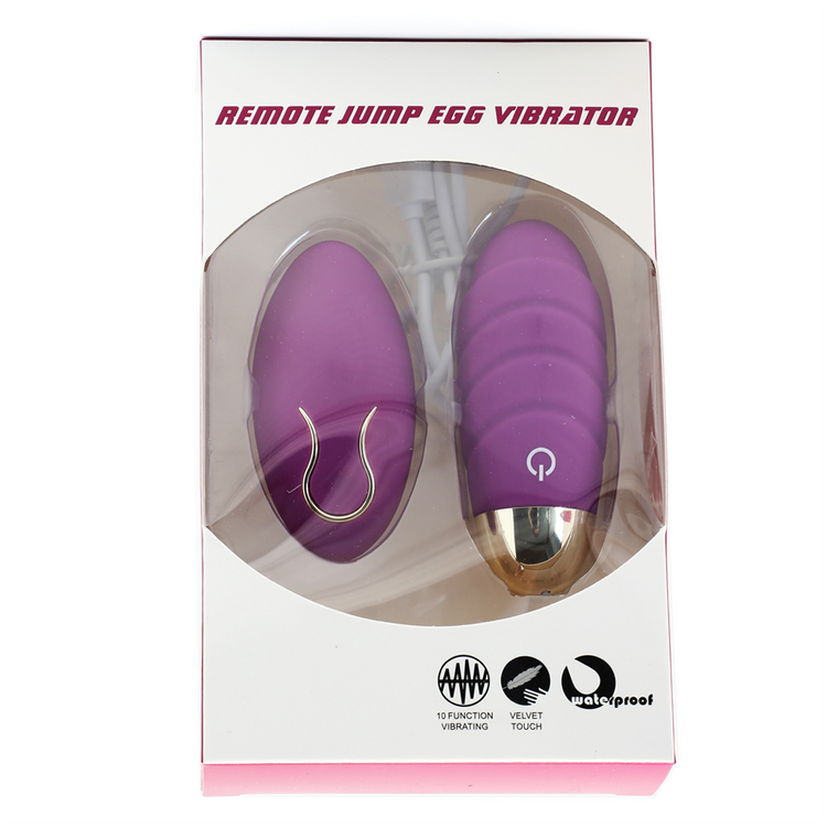 ביצת רטט סגולה עם שלט / נטענת USB