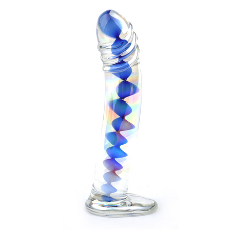 TOYBOX - ריאליסטי כחול מזכוכית עם תוספת