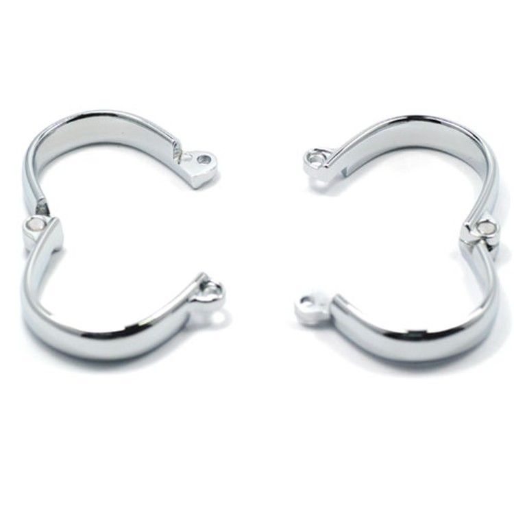 אזיקי מתכת ממתכת אלגנטיים רחבים