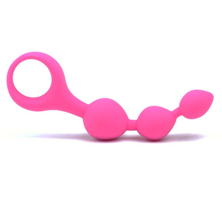 סט 3 חרוזים אנאליים מסיליקון