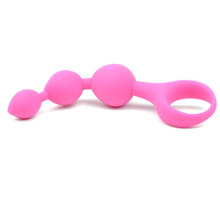 סט 3 חרוזים אנאליים מסיליקון