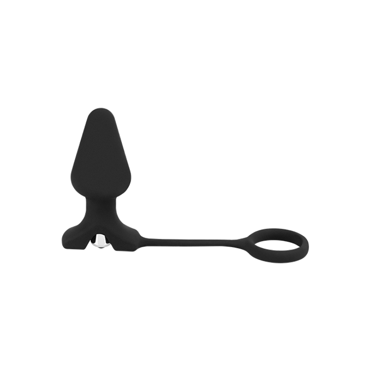 פלאג קלאסי רוטט עם טבעת מסיליקון