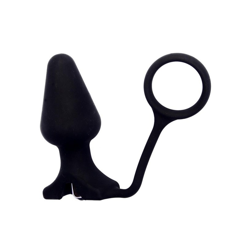 פלאג קלאסי רוטט עם טבעת מסיליקון