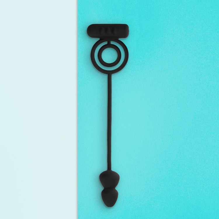 פלאג עם 2 טבעות מסיליקון רוטטות