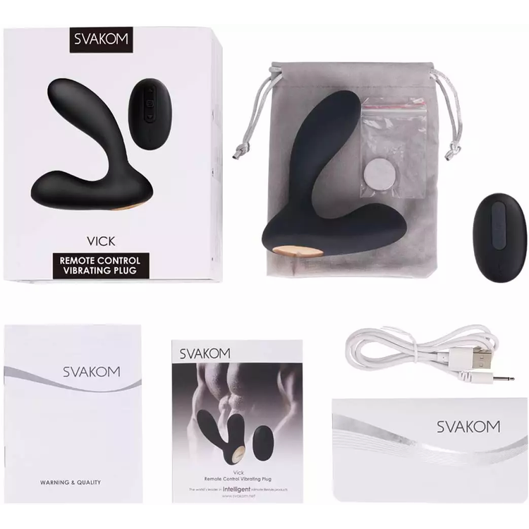 SVAKOM Vick / פלאג רוטט זוגי עם שלט