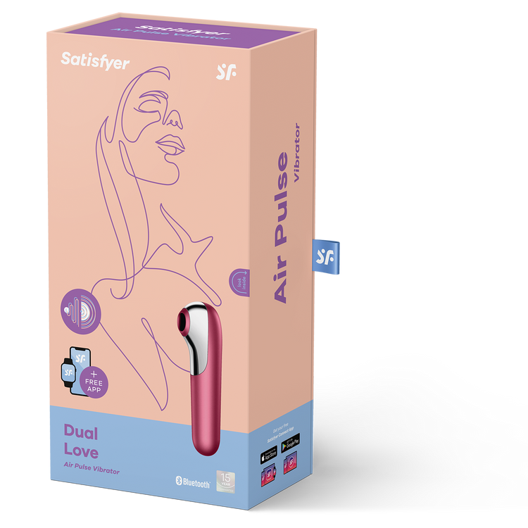 ויברטור יניקה ורטט עם אפליקציה Dual Love סטיספייר