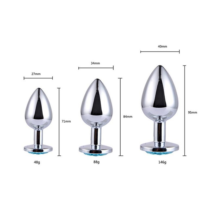 פלאג מתכת בינוני עם יהלום