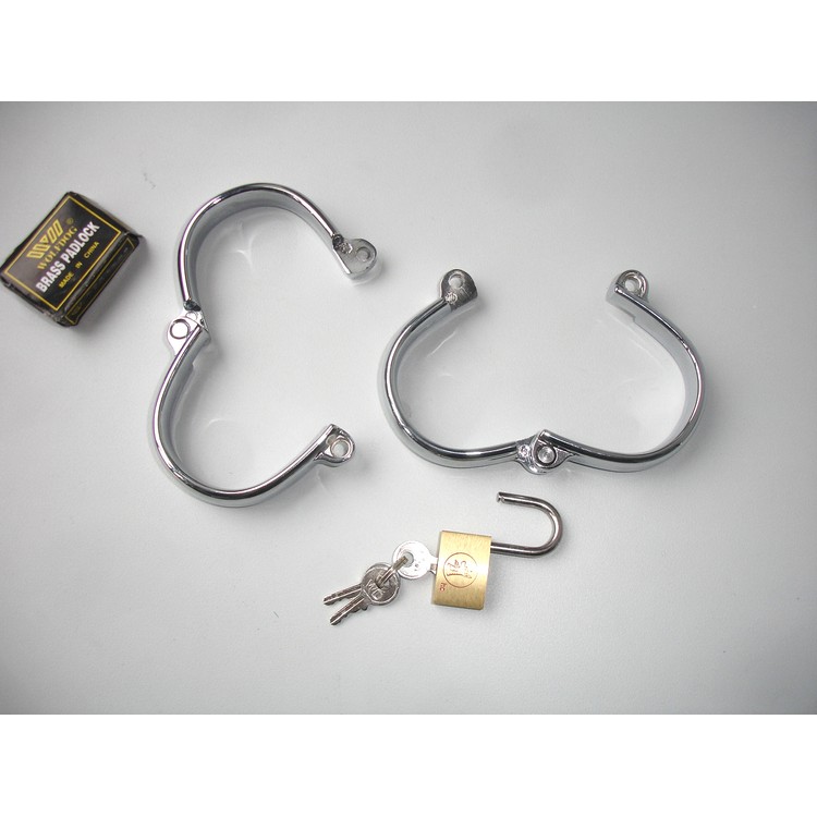 אזיקי מתכת ממתכת אלגנטיים רחבים