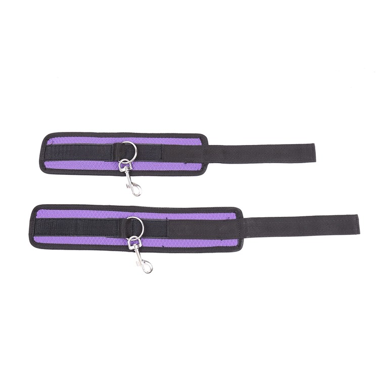 סט קשירה למיטה נאופרן סגול משודרג