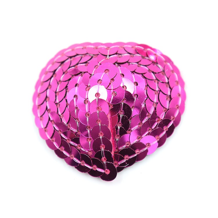 כיסוי פטמות פייטים לב ורוד