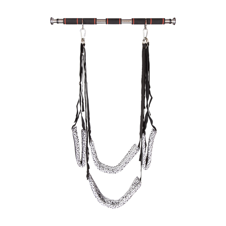 נדנדת סקס ביתי מנומר לבן Swing