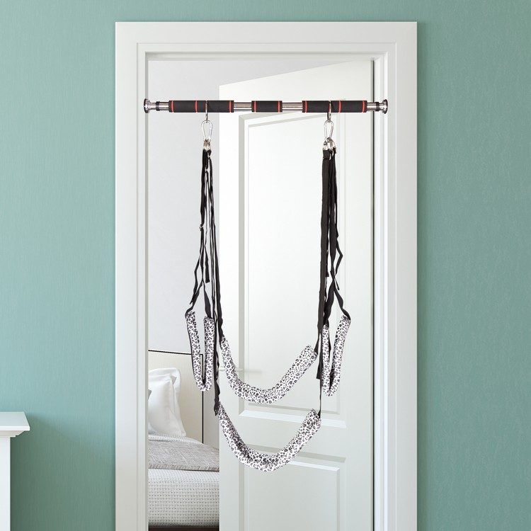 נדנדת סקס ביתי מנומר לבן Swing